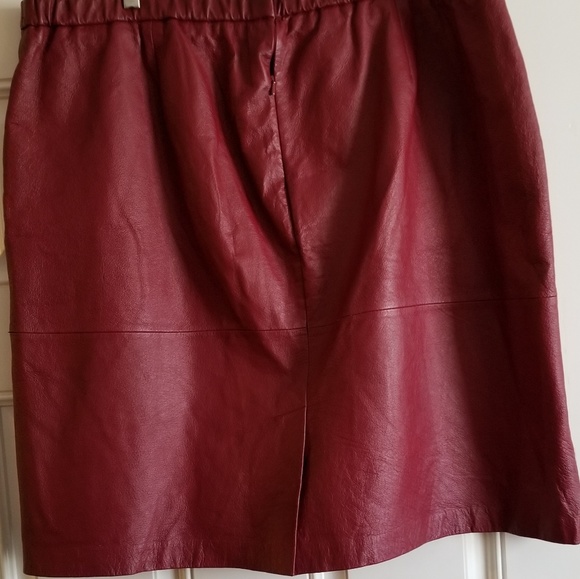 💎 100% leather skirt. Size 24P - Picture 2 of 7